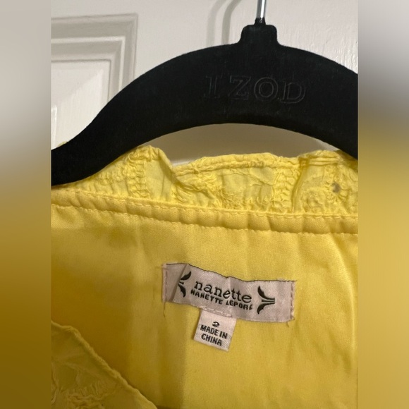 Brand New With Tags Adorable Nannette  Yellow Summer Dress With Belt - Size 2 - Picture 4 of 6